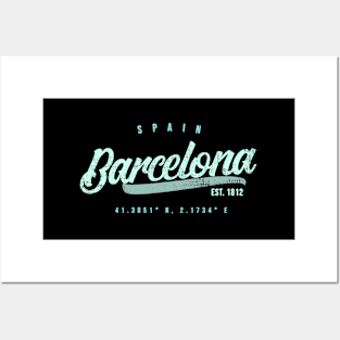 Barcelona Spain Travel Posters and Art